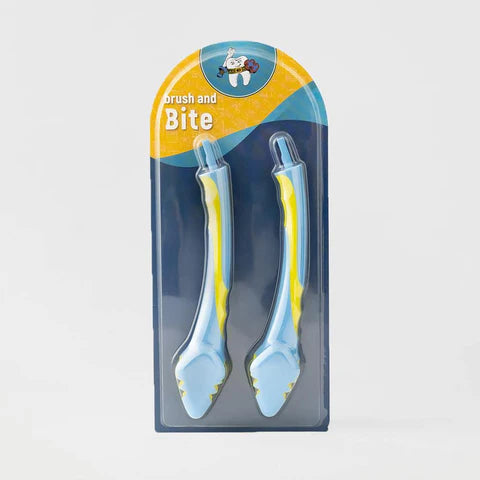 Brush and Bite Dual Purpose Handles - Triple Bristle