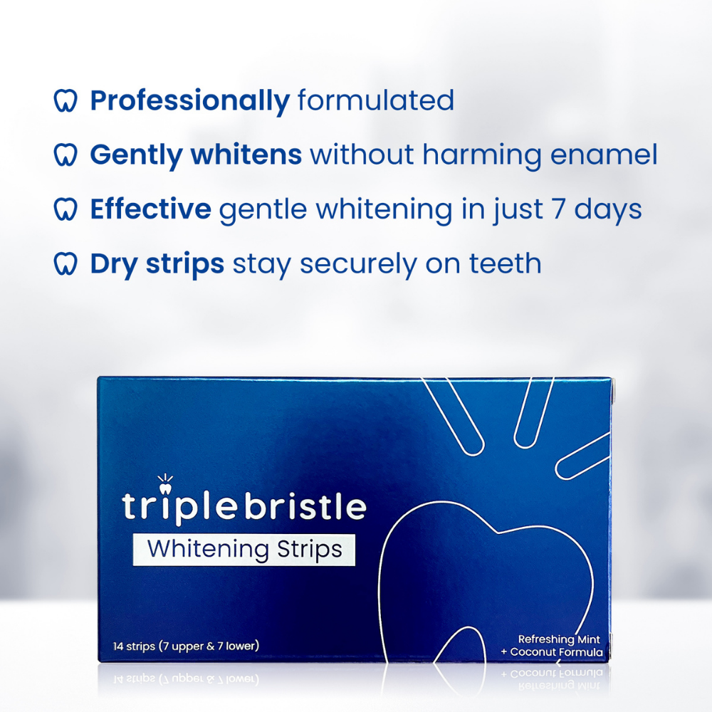 Triple Bristle Teeth Whitening Strips - Triple Bristle