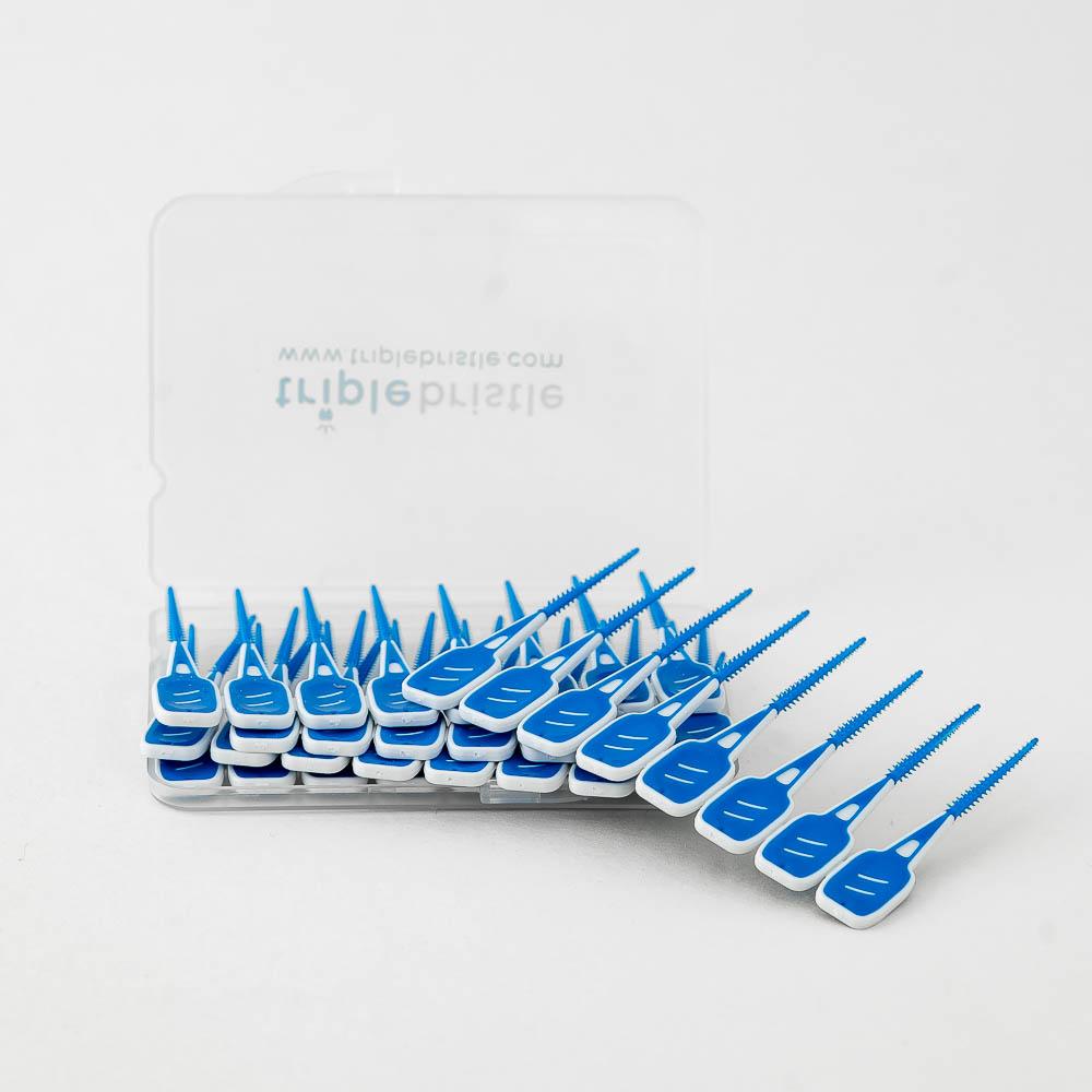 Triple Bristle Silicone Dental Picks - Triple Bristle